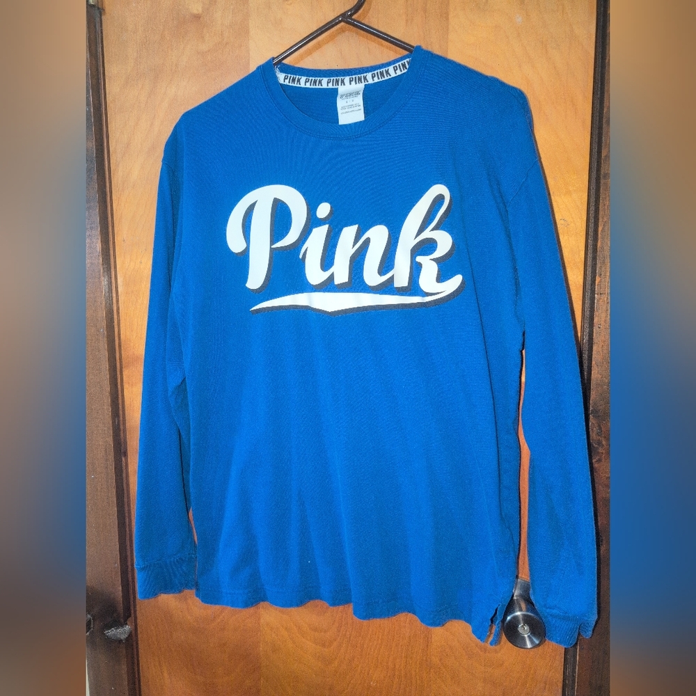 Victorias Secret Pink Long Sleeve Small T-shirt